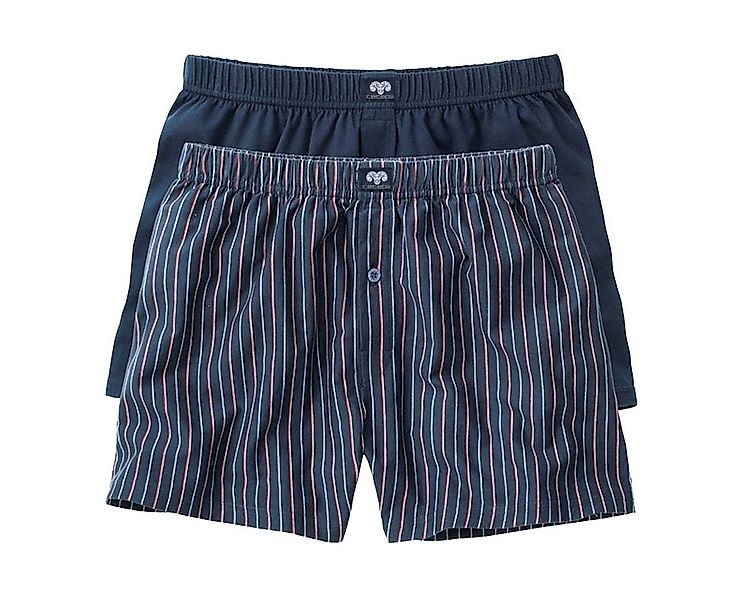 CECEBA Boxershorts Ceceba 2er Pack Boxershorts navy uni/gestreift XXL (Pack günstig online kaufen