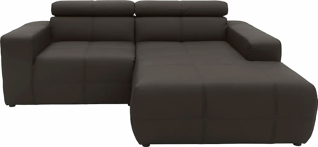 DOMO collection Ecksofa "Brandon, inkl. Kopfteilverstellung, B/T/H: 214/100 günstig online kaufen