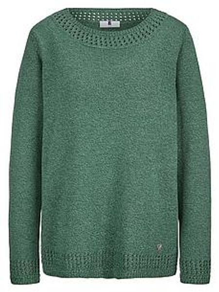 Rundhals-Pullover Anna Aura grün günstig online kaufen