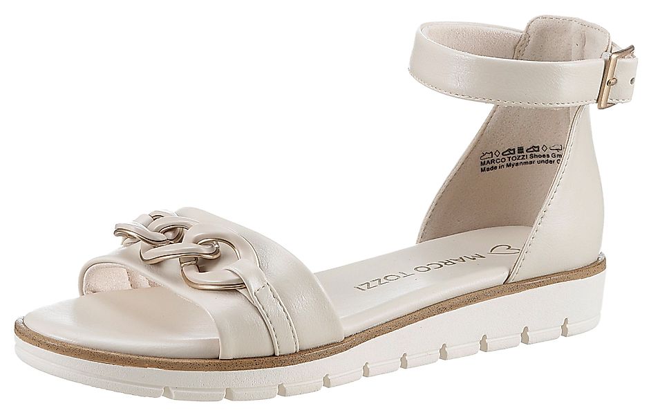 MARCO TOZZI Riemchensandale, Keilabsatz, Sommerschuh, Sandalette, günstig online kaufen