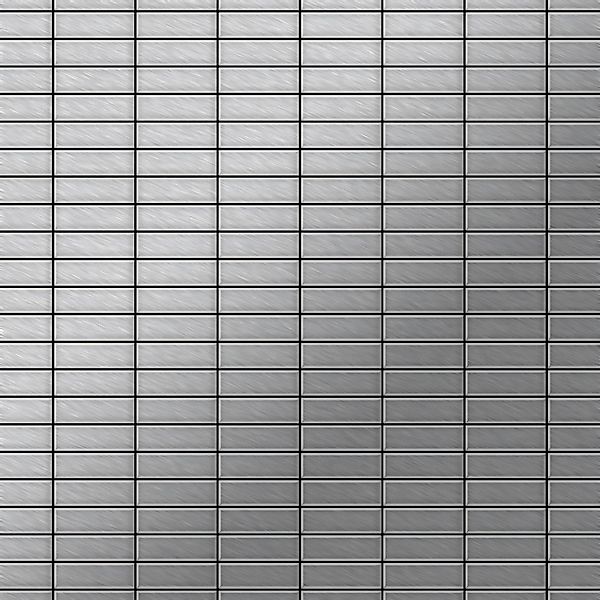 ALLOY Mosaik Fliese Massiv Metall Edelstahl Gebürstet Grau 1,6mm Stark Cabi günstig online kaufen