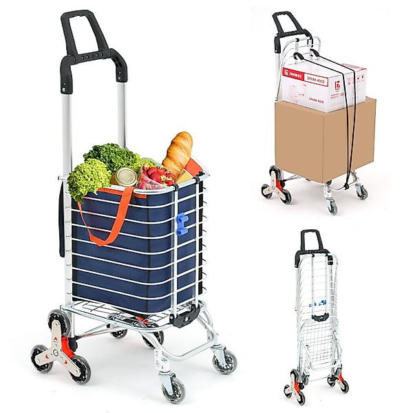 LBLA Einkaufstrolley Klappbarer Einkaufswagen mit 8 günstig online kaufen