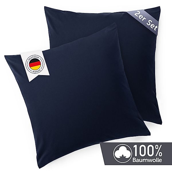 Blumtal Kissenbezug Premium Jersey 2er Set, günstig online kaufen