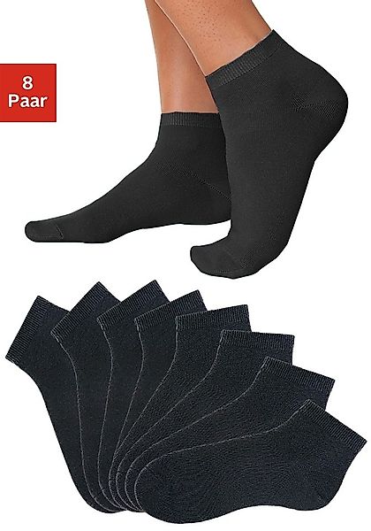 Go in Kurzsocken Packung, 8 Stk. tlg. uni in Basic Farben günstig online kaufen