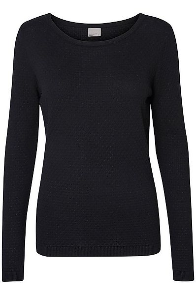 Vero Moda Strickpullover Feinstrick Struktur Rundhals Longsleeve VMCARE VMC günstig online kaufen