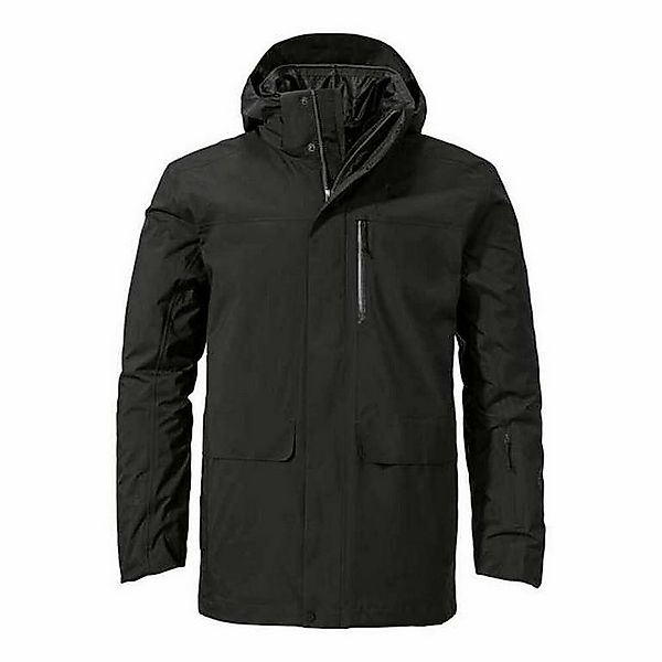 Schöffel Country Winterjacke Schöffel Herren 3in1 Parka Barth 23791 schwarz günstig online kaufen
