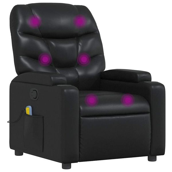 vidaXL Sessel Massagesessel Schwarz Kunstleder (1-St) günstig online kaufen