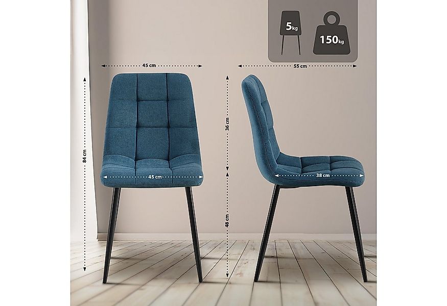 CLP Esszimmerstuhl Tilde, mit Rückenlehne, Metallgestell, bis 150 kg günstig online kaufen