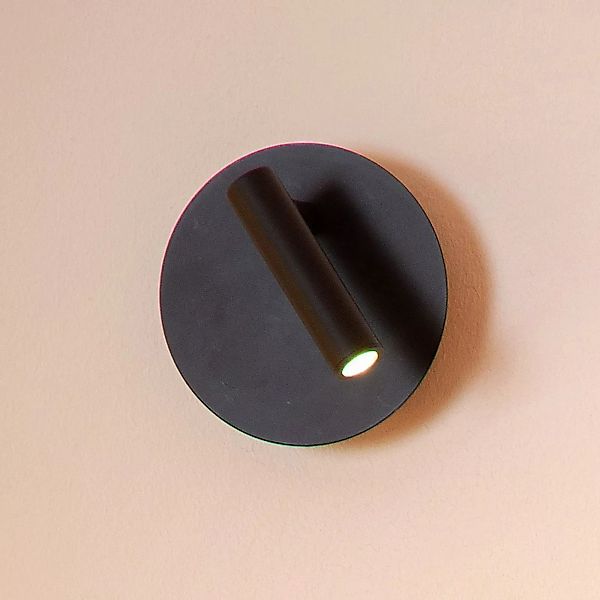 LED-Akkuwandspot Jolijn, schwarz, Ø 10,2 cm, Magnet günstig online kaufen