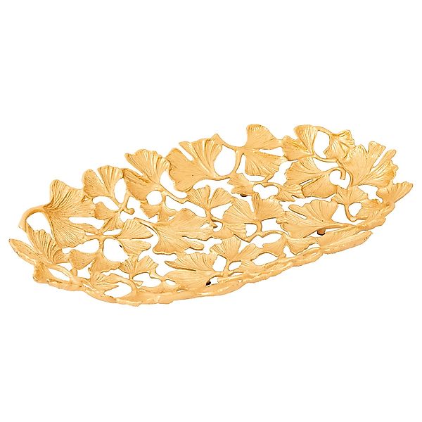 riess-ambiente Dekoschale GINKGO LEAFS 50cm gold günstig online kaufen