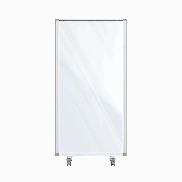 KARAT Mobile Trennwand mit Beschreibbarer Oberfläche Transparent 90 x 180 c günstig online kaufen