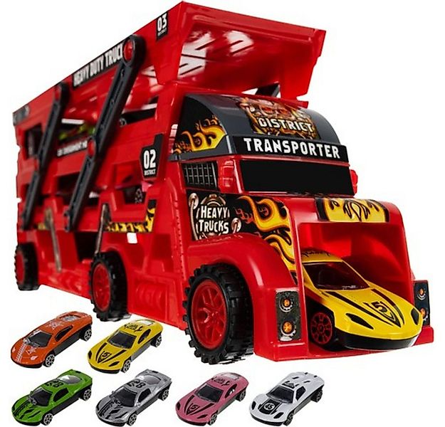 KRUZZEL Spielzeug-LKW Abschleppwagen Lastwagen, (Spar-Set, 1-tlg., Anhänger günstig online kaufen
