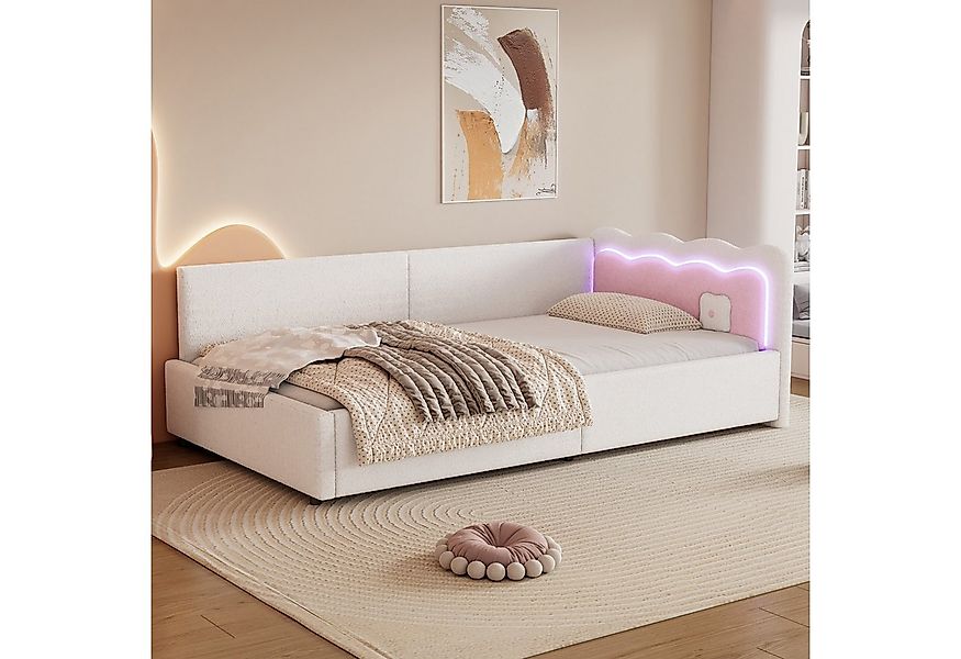 Merax Daybett (1 tlg), Tagesbett 90x200cm mit LED, Sofabett Schlafsofa aus günstig online kaufen