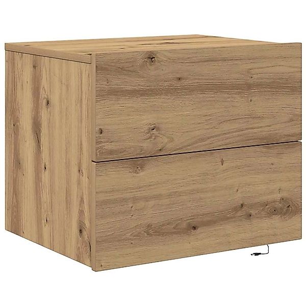 vidaXL Wandmontierter Nachtschrank Eiche Handwerklich 50 x 39 x 41 cm 86307 günstig online kaufen