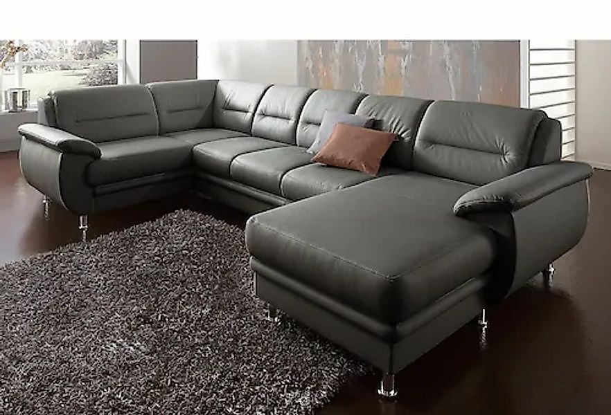 sit&more Wohnlandschaft »Mailand U-Form, B: 312 cm«, optional Bettfunktion günstig online kaufen