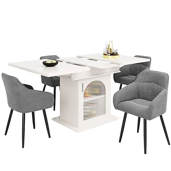 i@home Essgruppe (5-tlg), Ausziehbarer Esstisch mit günstig online kaufen