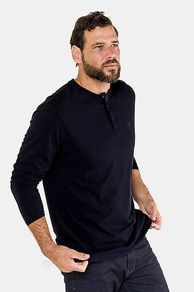 JP1880 T-Shirt Henley Basic Shirt Langarm Knopfleiste bis 8XL günstig online kaufen