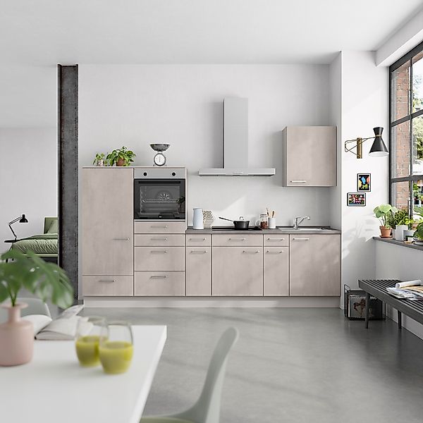 nobilia® Küchenzeile »"Riva I"«, vormontiert, Ausrichtung wählbar, Breite 3 günstig online kaufen