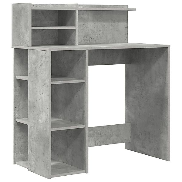 vidaXL Schreibtisch Schreibtisch mit Stauraum Beton günstig online kaufen