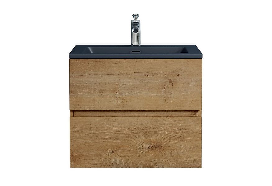 doporro Badmöbel-Set Badezimmermöbel Badezimmer inkl. matt Anthrazit Waschb günstig online kaufen