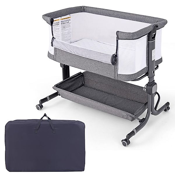 COSTWAY Beistellbett, 1-tlg., Reisebett, Babybett, 6 günstig online kaufen