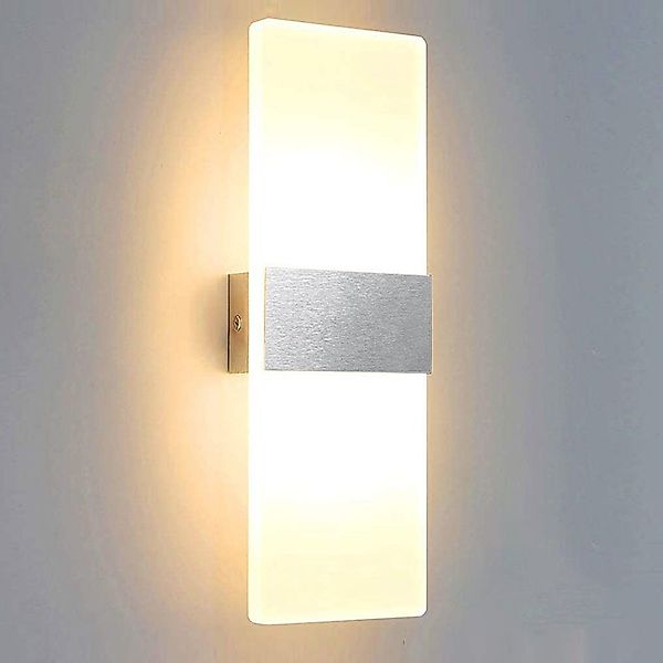 Clanmacy Wandleuchte 12W LED Wandlampe Wandleuchte günstig online kaufen