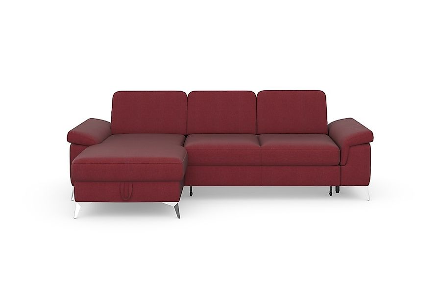 sit&more Ecksofa »Padua L-Form« inklusive Sitztiefenverstellung, Armteilfun günstig online kaufen