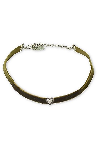 Alpenflüstern Kette mit Anhänger Kropfband - STRASS-HERZ - günstig online kaufen