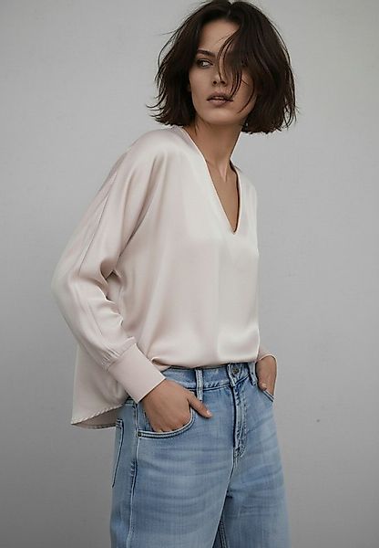 Andijamo-Fashion Schlupfbluse CHARMING Satinbluse mit dezentem Glanz günstig online kaufen