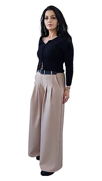 HELLO MISS Palazzohose Marlenehose mit Teilungsnähten, Extra Wide-Leg Hose günstig online kaufen