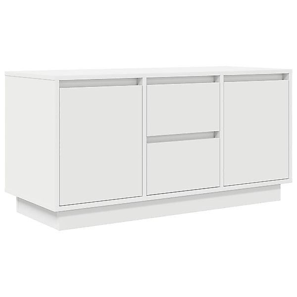 vidaXL TV-Schrank TV-Schrank mit LED-Leuchten Weiß günstig online kaufen
