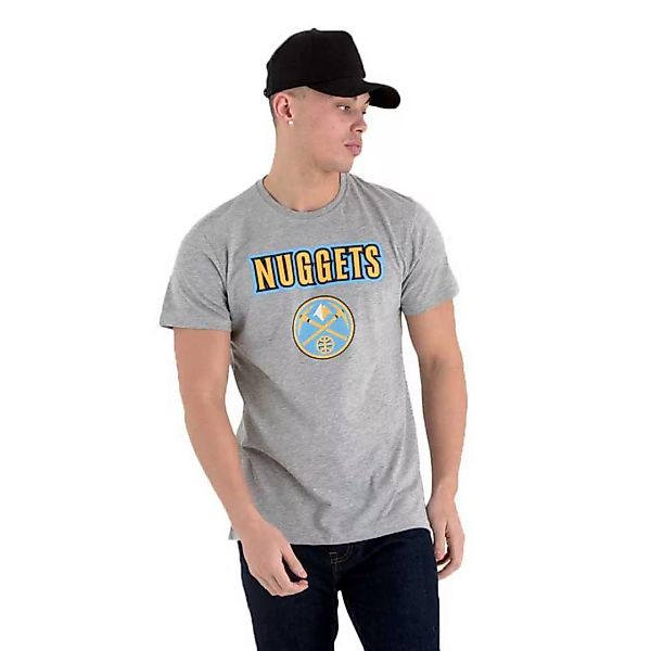 New Era Team Logo Denver Nuggets Kurzärmeliges T-shirt XS-S Grey günstig online kaufen