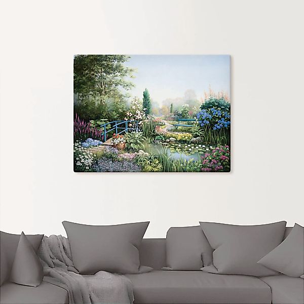 Artland Wandbild »Brücke der Liebe«, Garten, (1 St.), als Leinwandbild, Pos günstig online kaufen