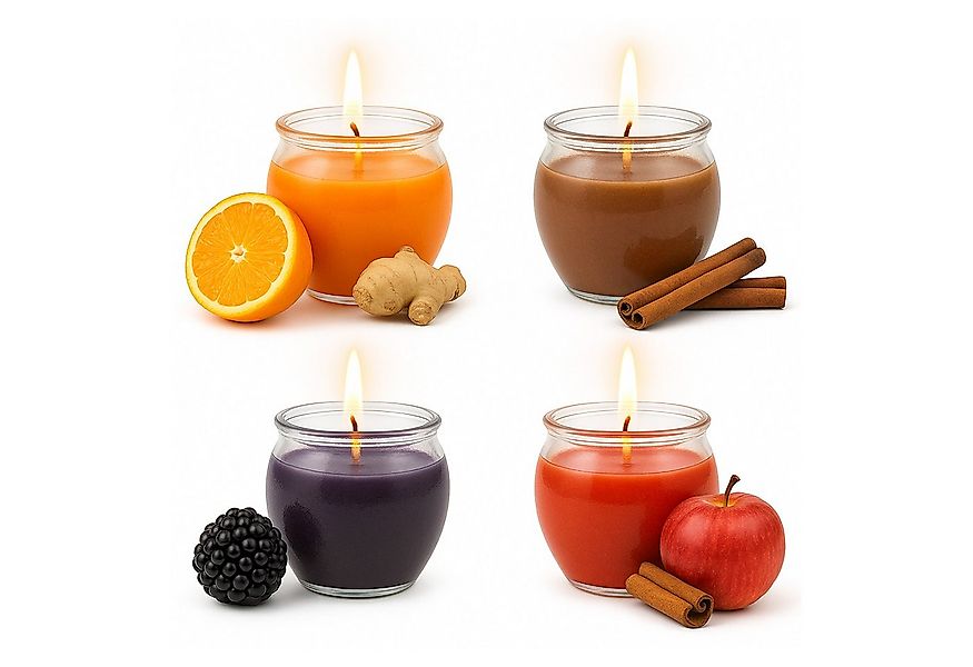 HS Candle Duftkerze Mix Mehrfachpack (12-tlg), Kerze im Glas "Winter Spice" günstig online kaufen