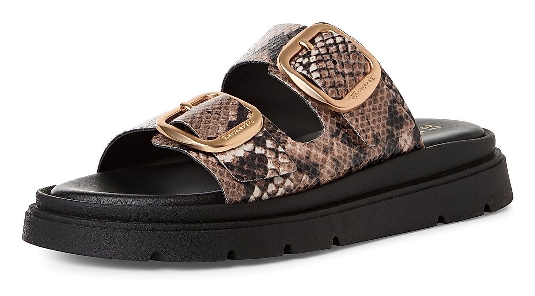 Tamaris Pantolette, Keilabsatz, Sommerschuh, Schlupfschuh, verstellbare Sch günstig online kaufen