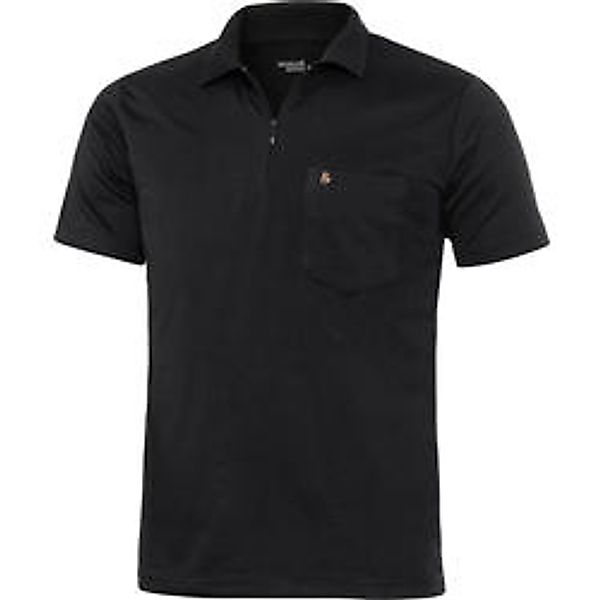 HENSON&HENSON Herren Poloshirt mit Zipper kurzarm günstig online kaufen