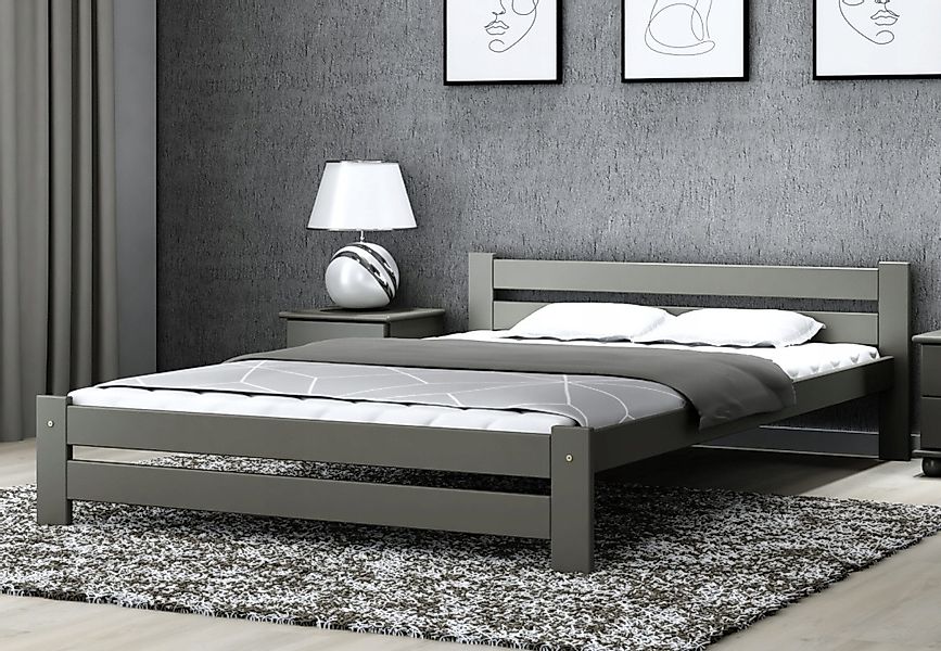 Home Collective Holzbett aus Massivholz Kiefer, günstig online kaufen