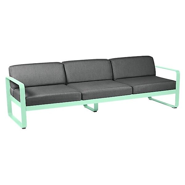 Bellevie 3-Sitzer Lounge-Sofa 83 Opalgrün A3 Graphitgrau günstig online kaufen