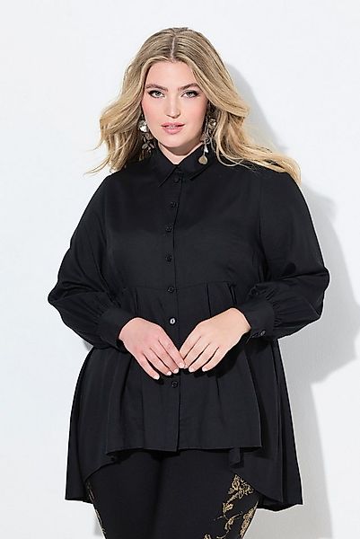 MIAMODA Longbluse Bluse A-Linie Quernaht mit Zierfalten günstig online kaufen