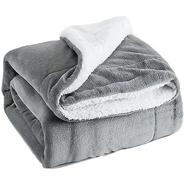 Wohndecke, Intirilife, Sherpa Kuscheldecke Flauschig warme günstig online kaufen