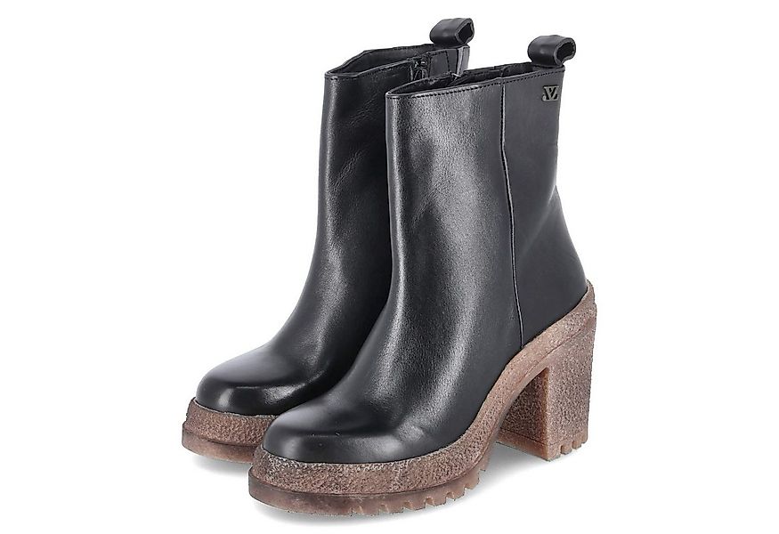 Lazamani LAZAMANI LA85727 BLACK Damen Glattleder schwarz Schlupfstiefel günstig online kaufen