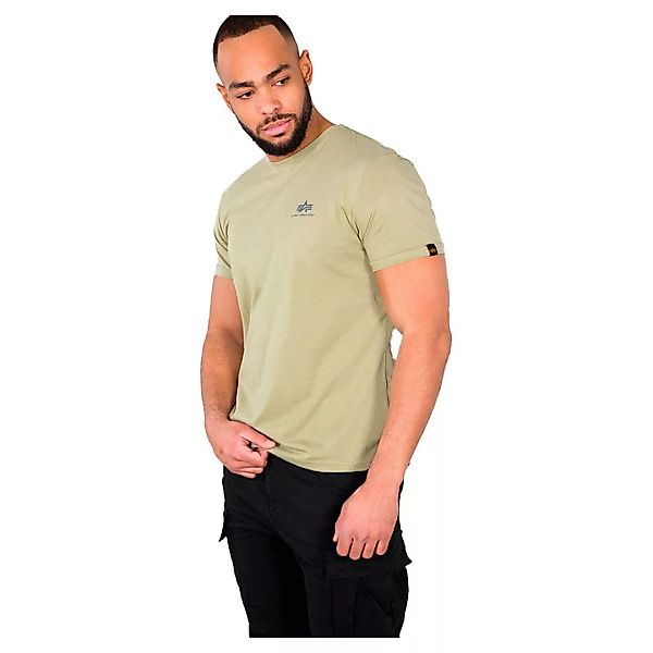 Alpha Industries Basic Small Logo Kurzärmeliges T-shirt XL Light Olive günstig online kaufen