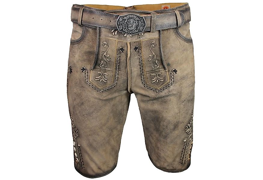 Maddox Trachtenlederhose MADDOX Kurze Herren Lederhose 'Zugersee' mit Gürte günstig online kaufen