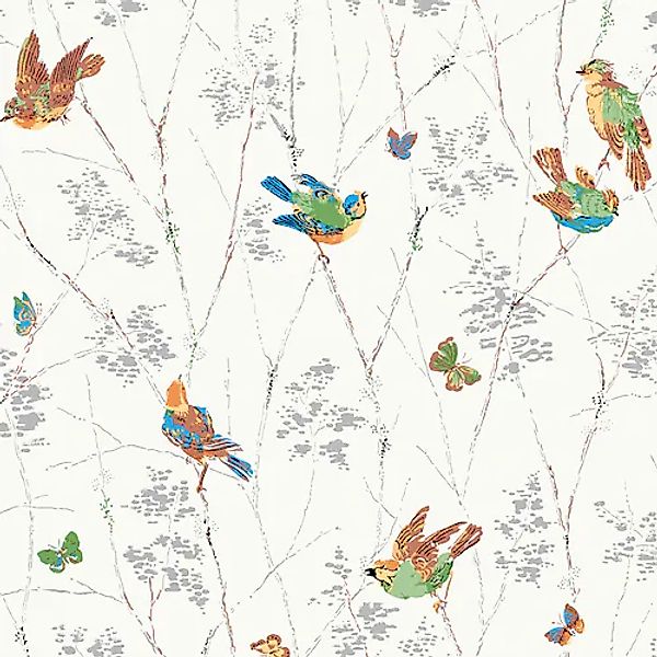 LAURA ASHLEY Vliestapete »Aviary«, Motiv, Motiv günstig online kaufen