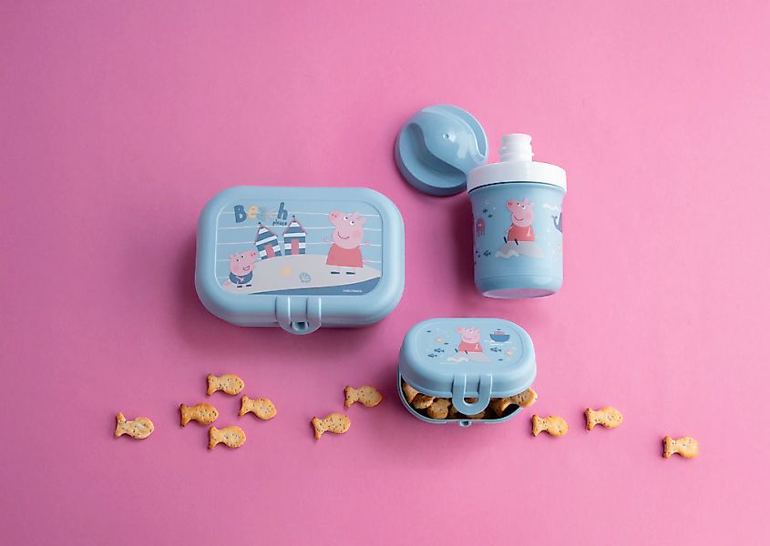 KOZIOL Lunchbox "PEPPA PIG WAVES TO GO" Set, 3 Stk. tlg. inkl. Trinkflasche günstig online kaufen