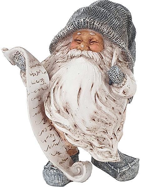 Figurendiscounter Weihnachtsfigur Dekofigur Wichtel grau 14,5 günstig online kaufen