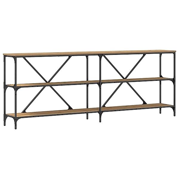 vidaXL Konsolentisch mit Regal Artisan-Eiche 200 x 30 x 75 cm 863446 günstig online kaufen