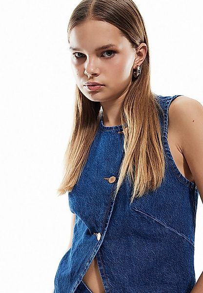 Koton Jeansweste Denim Mit Knöpfen Jeansweste günstig online kaufen