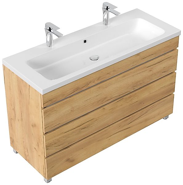 Magnolia Home Doppelwaschtisch Stand Doppel Badmöbel günstig online kaufen