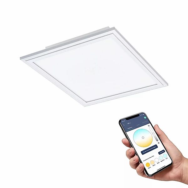 EGLO connect CCT Deckenlampe 30x30cm weiß günstig online kaufen